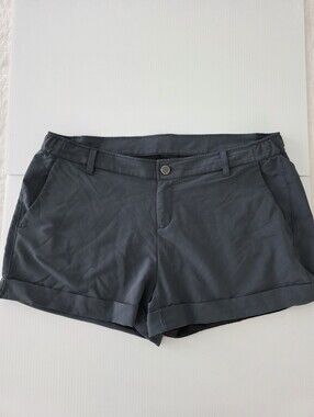 Free Fly Utility Size XL Bamboo Light Gray Women's Roll-Cuff Performance Shorts